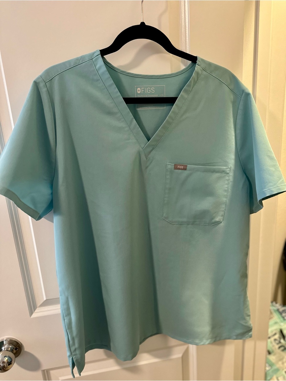 FIGS Catarina Scrub Top SEAGLASS 2XL